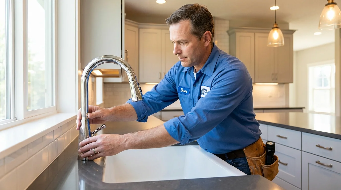 Kitchen faucet installation by Johns Plumbing LLC in Alpharetta