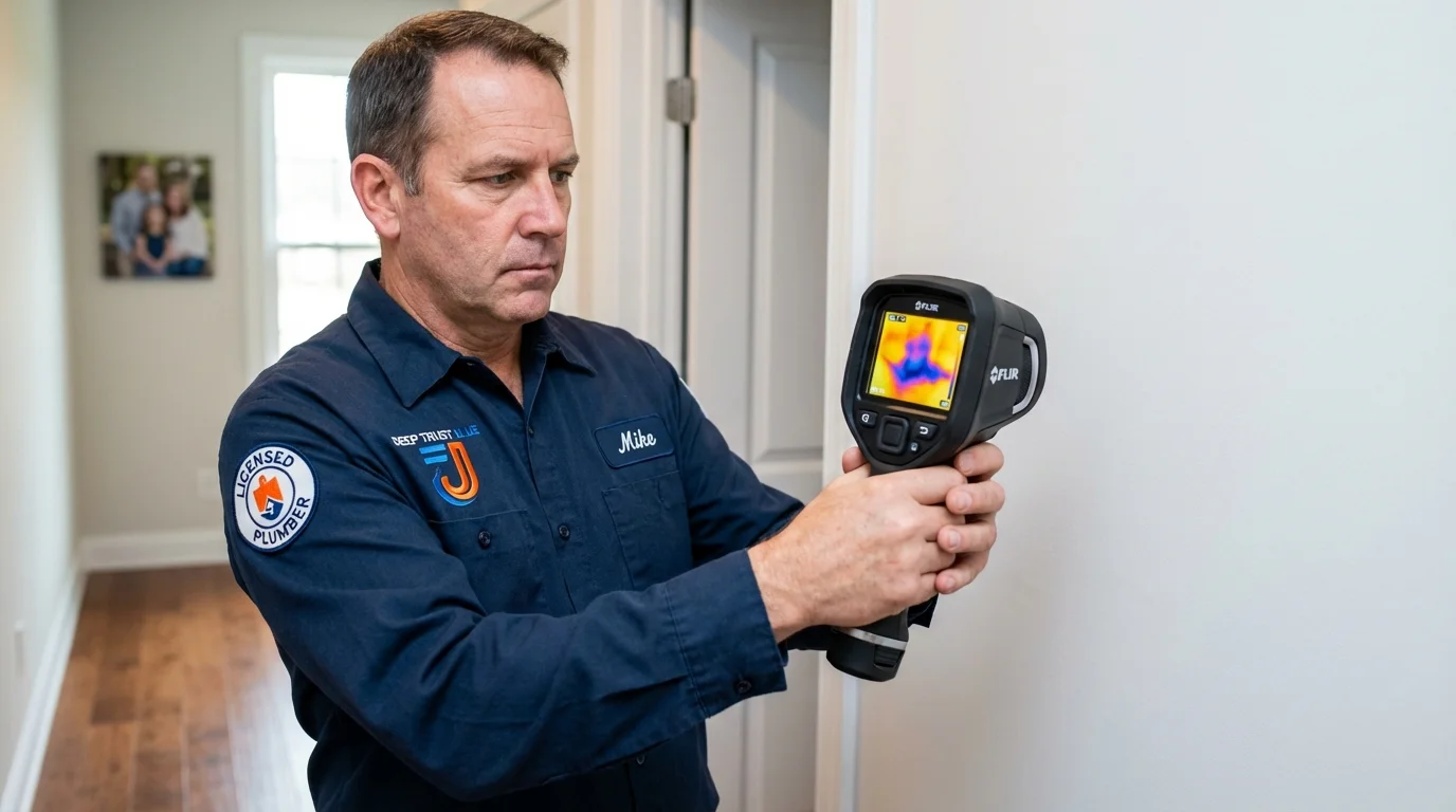 Thermal imaging leak detection by Johns Plumbing LLC in Alpharetta